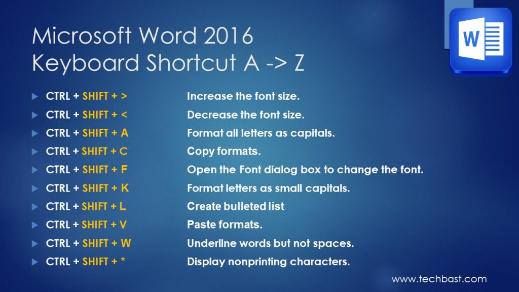 keyboard shortcut to insert text