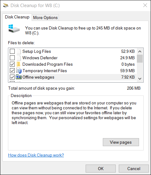 disk cleanup for windows 10