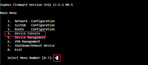 Sophos Xg Ssh