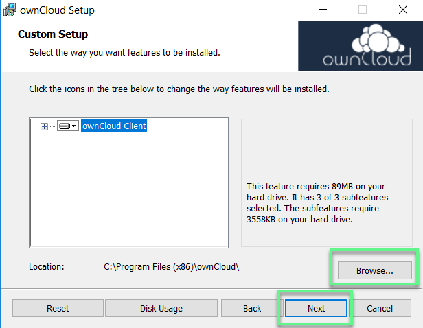 change owncloud data directory