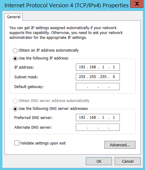 Server setting. DNS WOT. AG Setup.