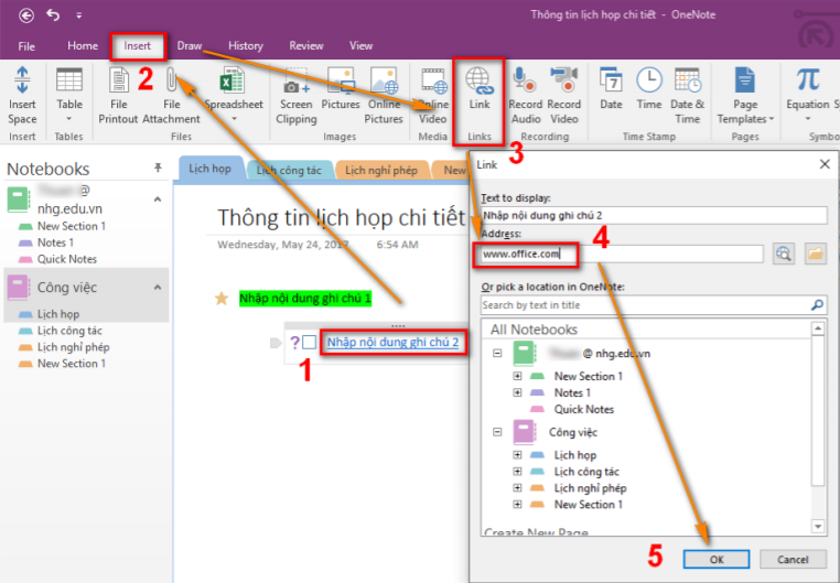 onenote not installed with office 365