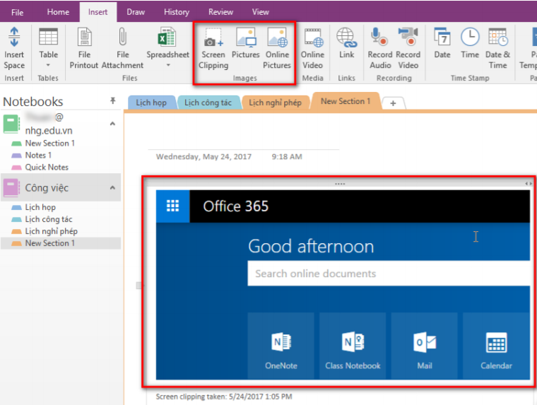 office 365 onenote desktop app