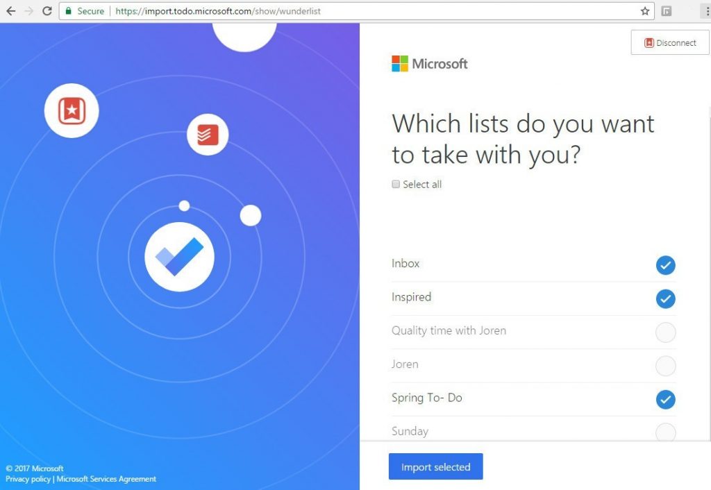 microsoft todo list