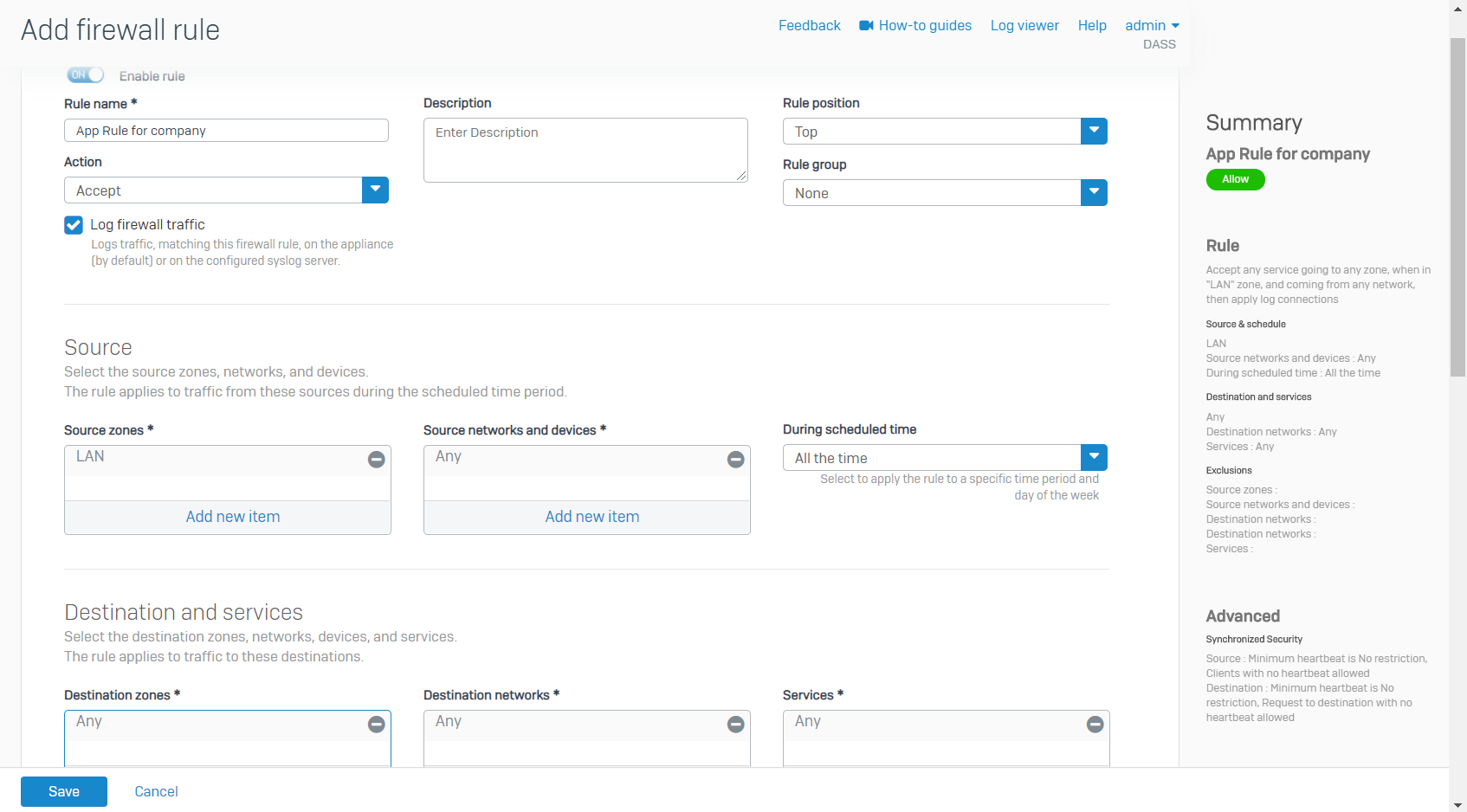 Sophos XG: How To Configure Application Control On Firmware Version 18 ...