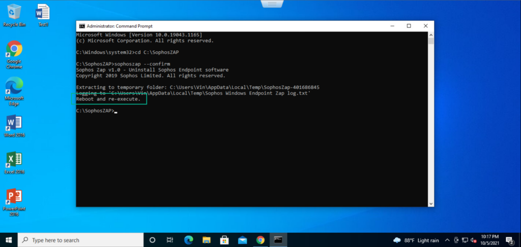 Sophos Endpoint: How to using Sophos ZAP Tool to uninstall Endpoint or ...