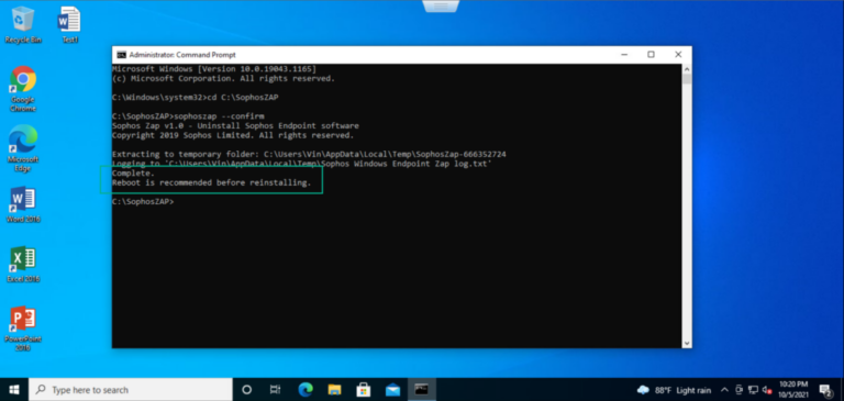 Sophos Endpoint: How To Using Sophos ZAP Tool To Uninstall Endpoint Or ...